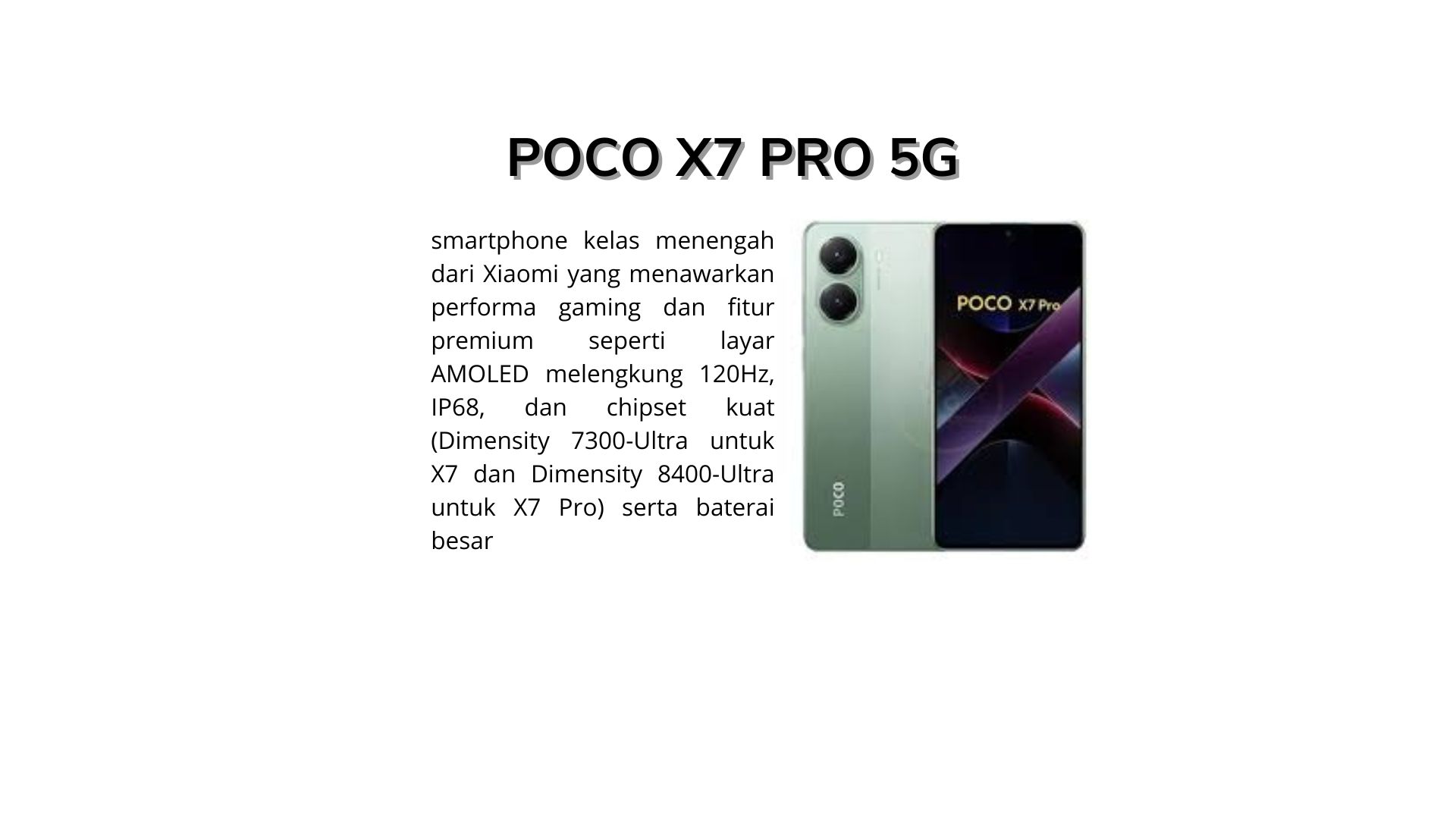 Viral!! HP Gaming ini Turun Harga, POCO X7 PRO 5G